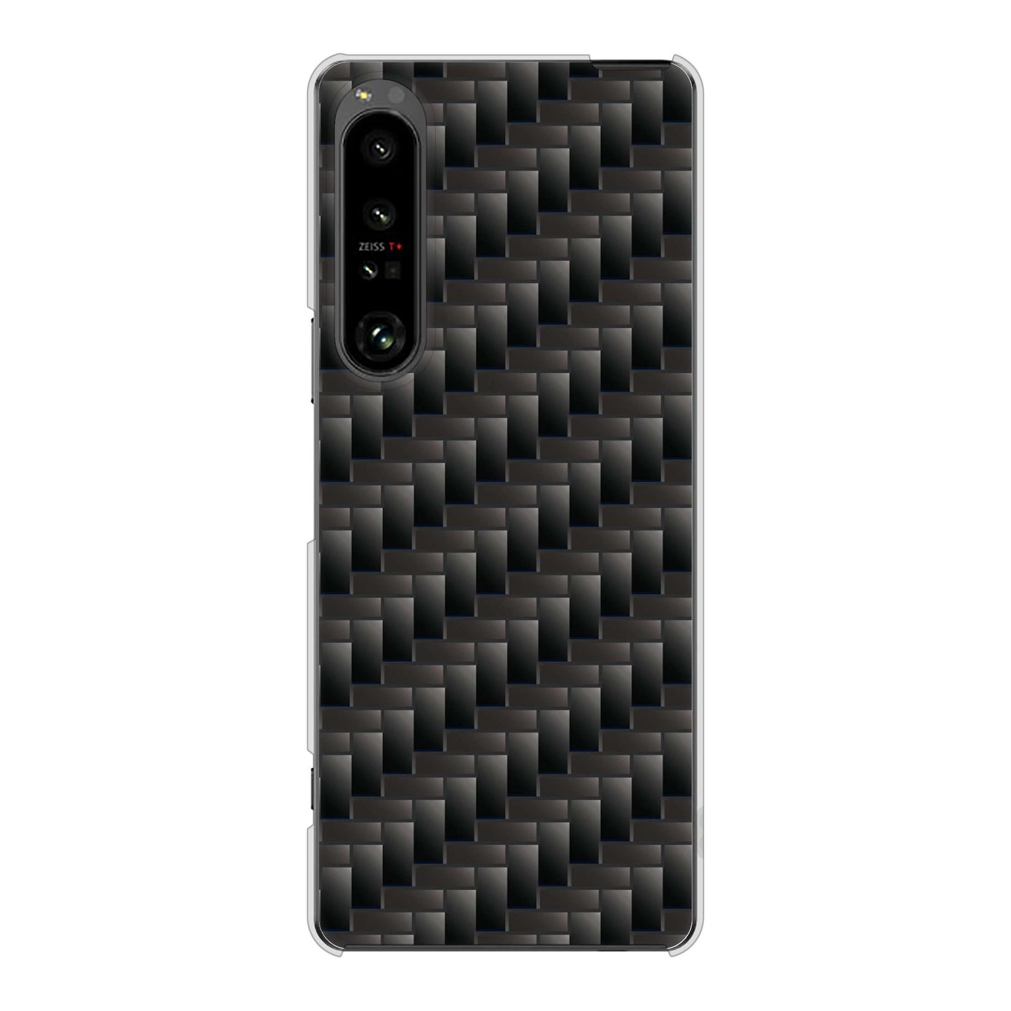 Xperia 1 V SO-51D docomo 高画質仕上げ 背面印刷 ハードケース 【461 カーボン】