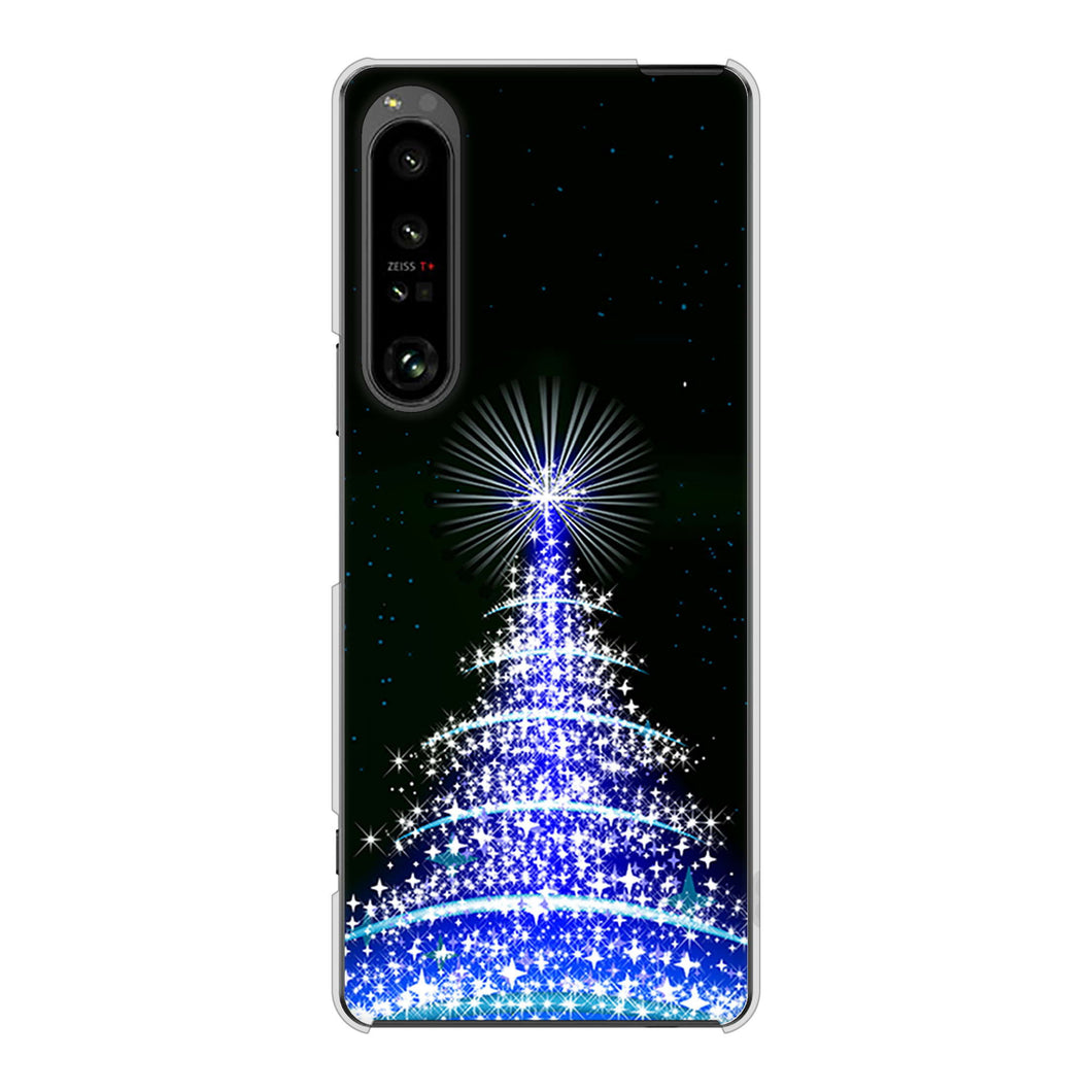 Xperia 1 V SO-51D docomo 高画質仕上げ 背面印刷 ハードケースクリスマス