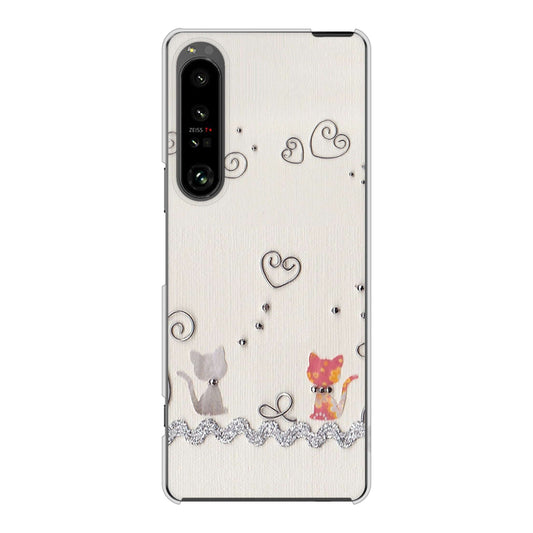 Xperia 1 V SO-51D docomo 高画質仕上げ 背面印刷 ハードケースクラフト写真ネコ