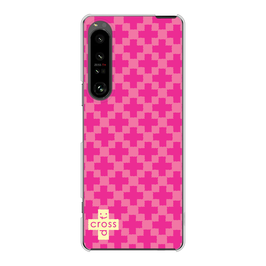 Xperia 1 V SO-51D docomo 高画質仕上げ 背面印刷 ハードケースクロスドット