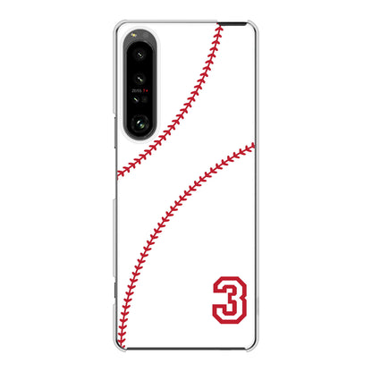 Xperia 1 V SO-51D docomo 高画質仕上げ 背面印刷 ハードケースbaseball