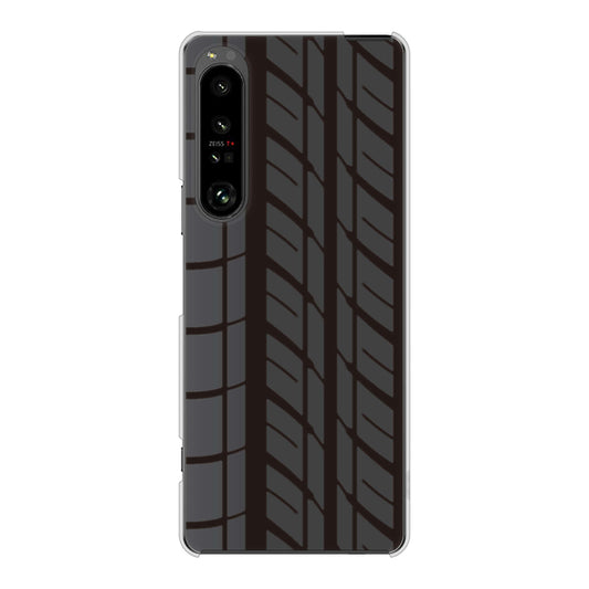 Xperia 1 V SO-51D docomo 高画質仕上げ 背面印刷 ハードケース 【IB931 タイヤ】