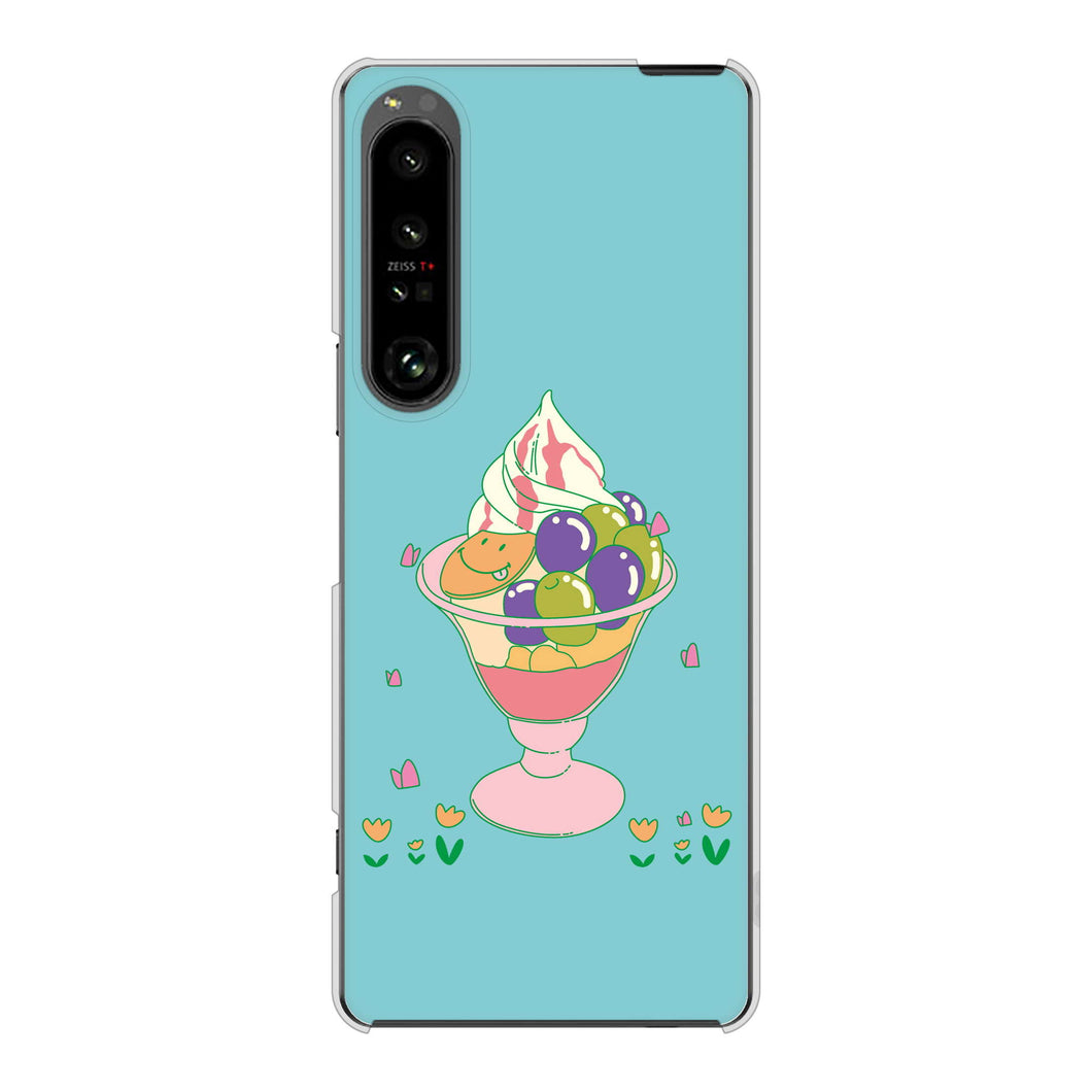 Xperia 1 V SO-51D docomo 高画質仕上げ 背面印刷 ハードケーススイーツイラスト