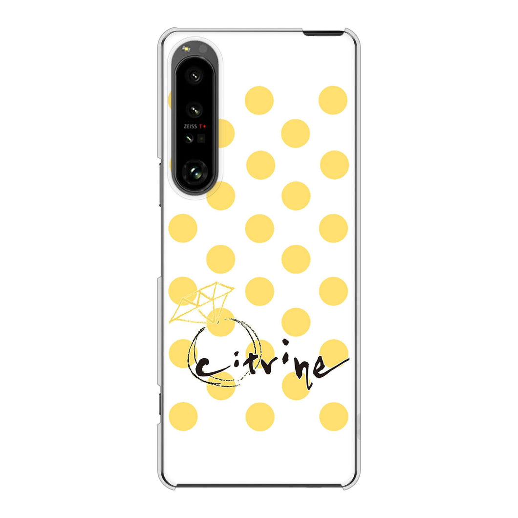 Xperia 1 V SO-51D docomo 高画質仕上げ 背面印刷 ハードケース大野詠舟 誕生石