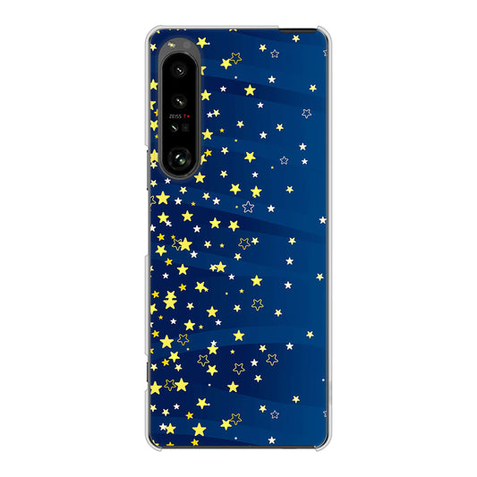 Xperia 1 V SO-51D docomo 高画質仕上げ 背面印刷 ハードケース 【VA842 満天の星空】