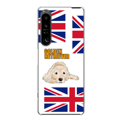 Xperia 1 V SO-51D docomo 高画質仕上げ 背面印刷 ハードケースゴールデンレトリバー