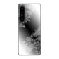 Xperia 1 V SO-51D docomo 高画質仕上げ 背面印刷 ハードケース 【YJ340 モノトーン 雪の結晶 】