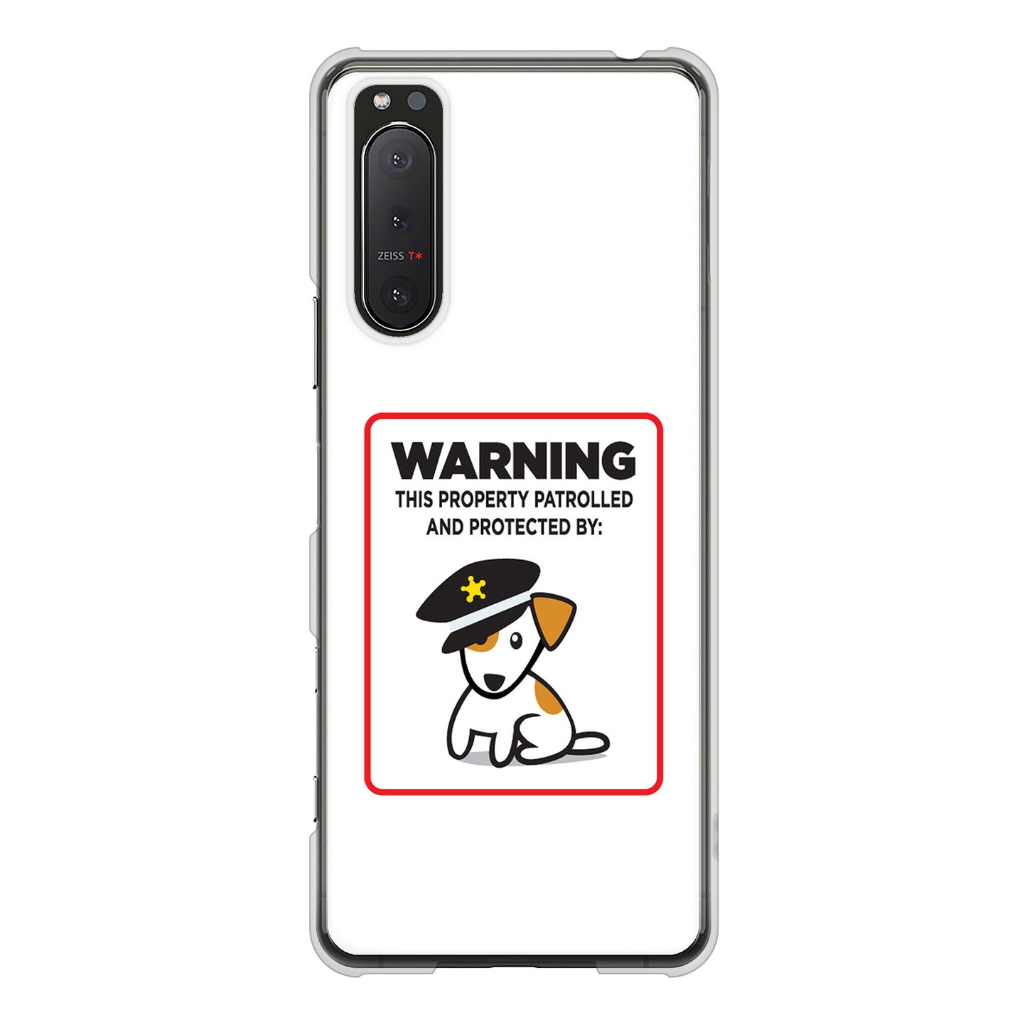 Xperia 5II SO-52A docomo 高画質仕上げ 背面印刷 ハードケース 【374 猛犬注意】