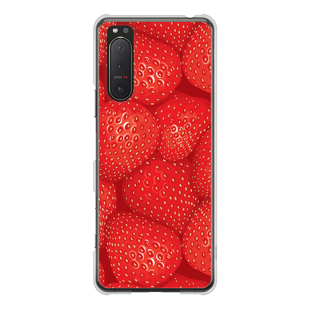 Xperia 5II SO-52A docomo 高画質仕上げ 背面印刷 ハードケース スイーツ