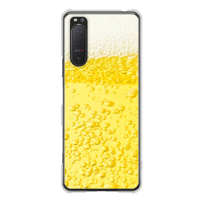 Xperia 5II SO-52A docomo 高画質仕上げ 背面印刷 ハードケース 生ビール