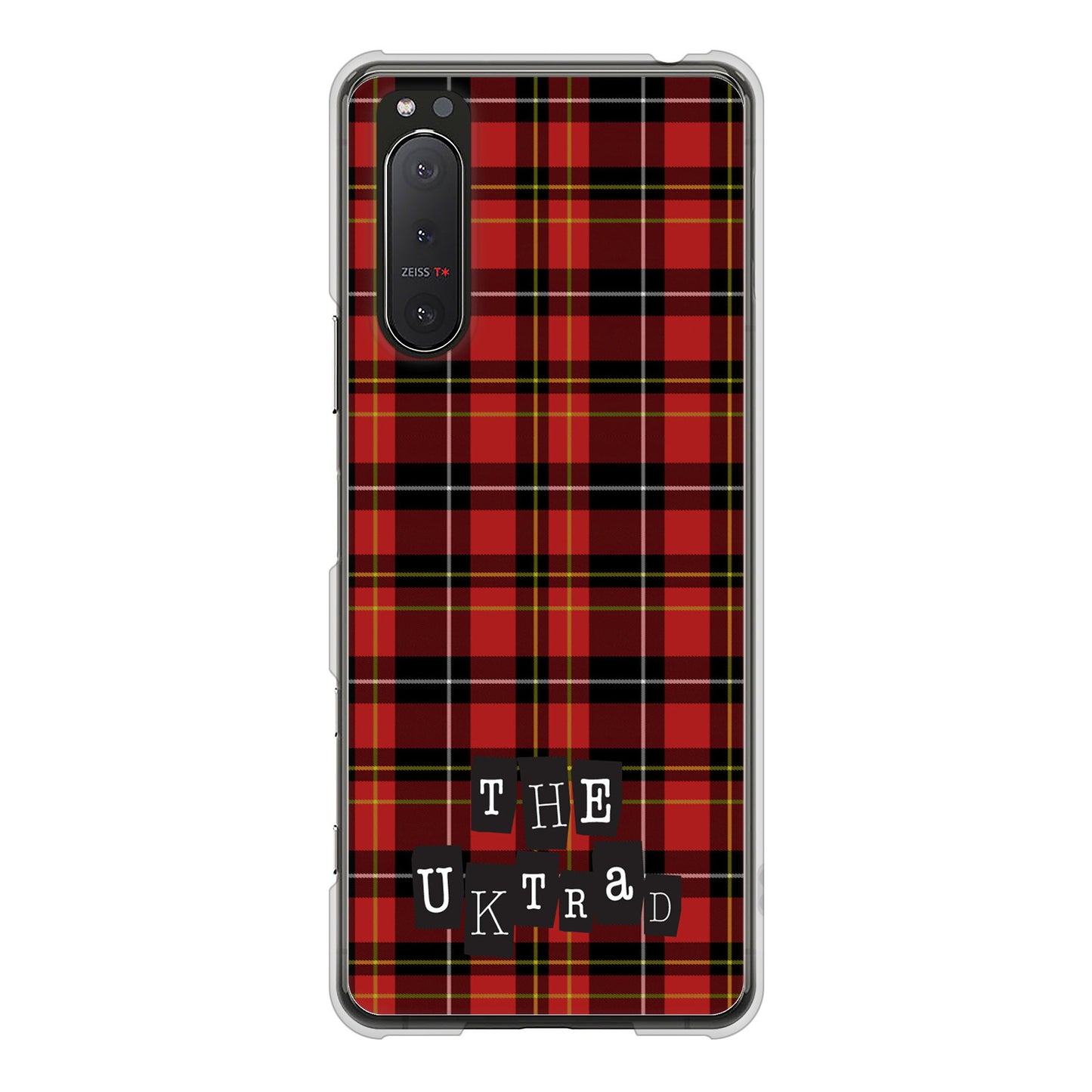 Xperia 5II SO-52A docomo 高画質仕上げ 背面印刷 ハードケース 【547 THEチェック】