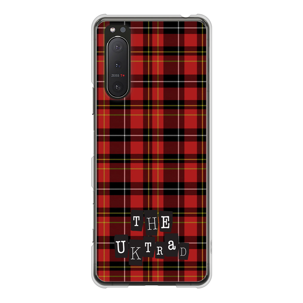 Xperia 5II SO-52A docomo 高画質仕上げ 背面印刷 ハードケース 【547 THEチェック】