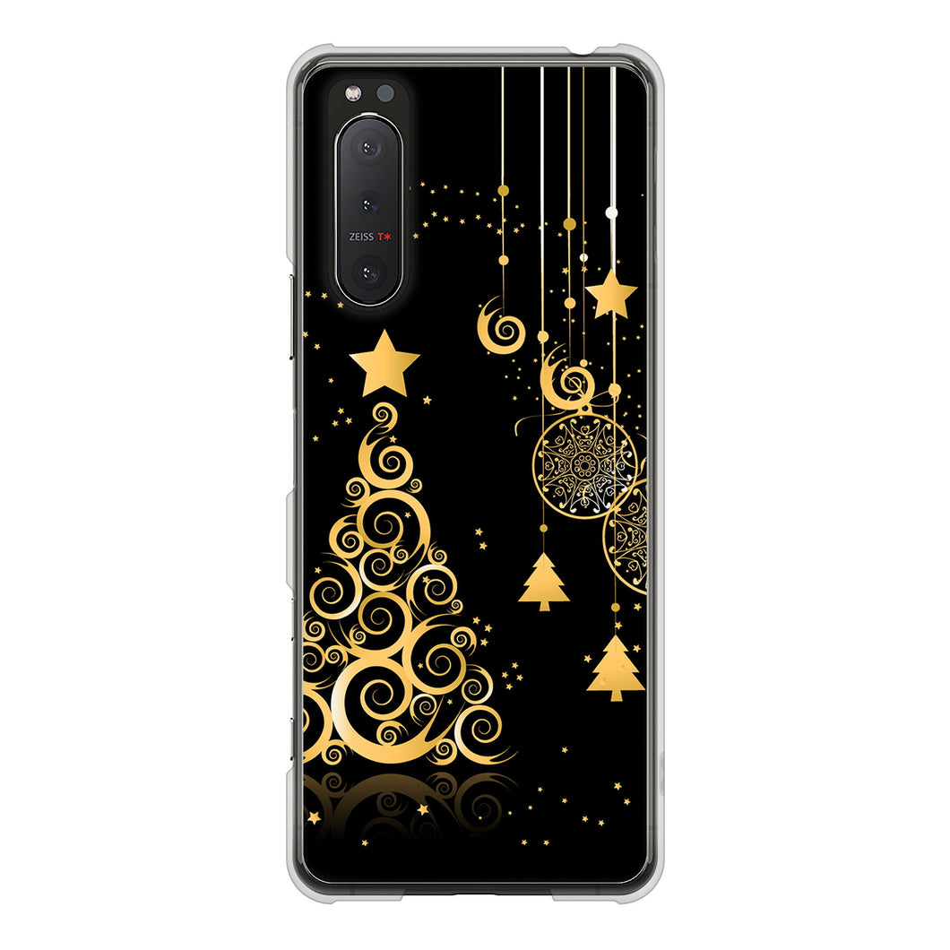 Xperia 5II SO-52A docomo 高画質仕上げ 背面印刷 ハードケース クリスマス