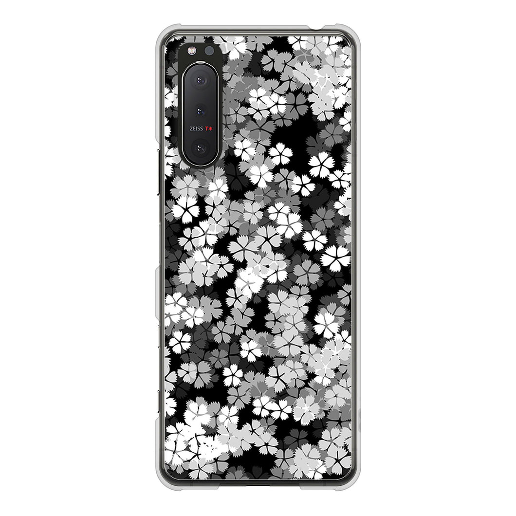 Xperia 5II SO-52A docomo 高画質仕上げ 背面印刷 ハードケース 【1332 夜桜】