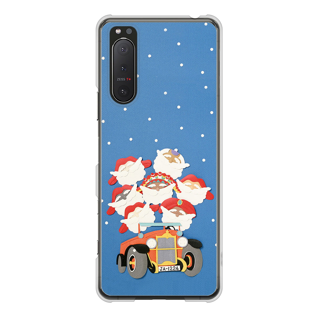 Xperia 5II SO-52A docomo 高画質仕上げ 背面印刷 ハードケース クリスマス