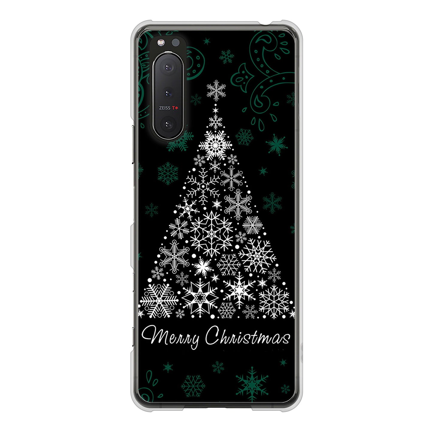 Xperia 5II SO-52A docomo 高画質仕上げ 背面印刷 ハードケース クリスマス