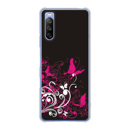 Xperia 10 III SO-52B docomo 高画質仕上げ 背面印刷 ハードケース バタフライ