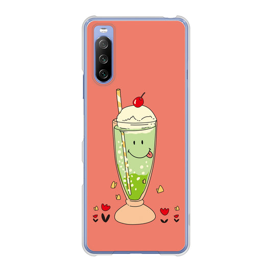 Xperia 10 III SO-52B docomo 高画質仕上げ 背面印刷 ハードケース スイーツイラスト
