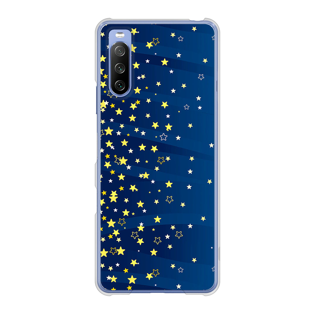 Xperia 10 III SO-52B docomo 高画質仕上げ 背面印刷 ハードケース 【VA842 満天の星空】