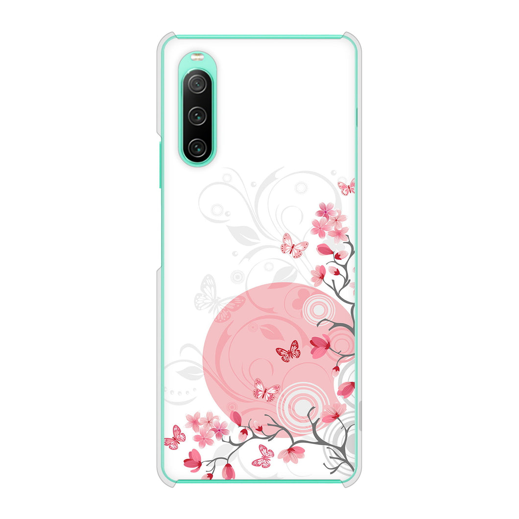 Xperia 10 IV SO-52C docomo 高画質仕上げ 背面印刷 ハードケース バタフライ