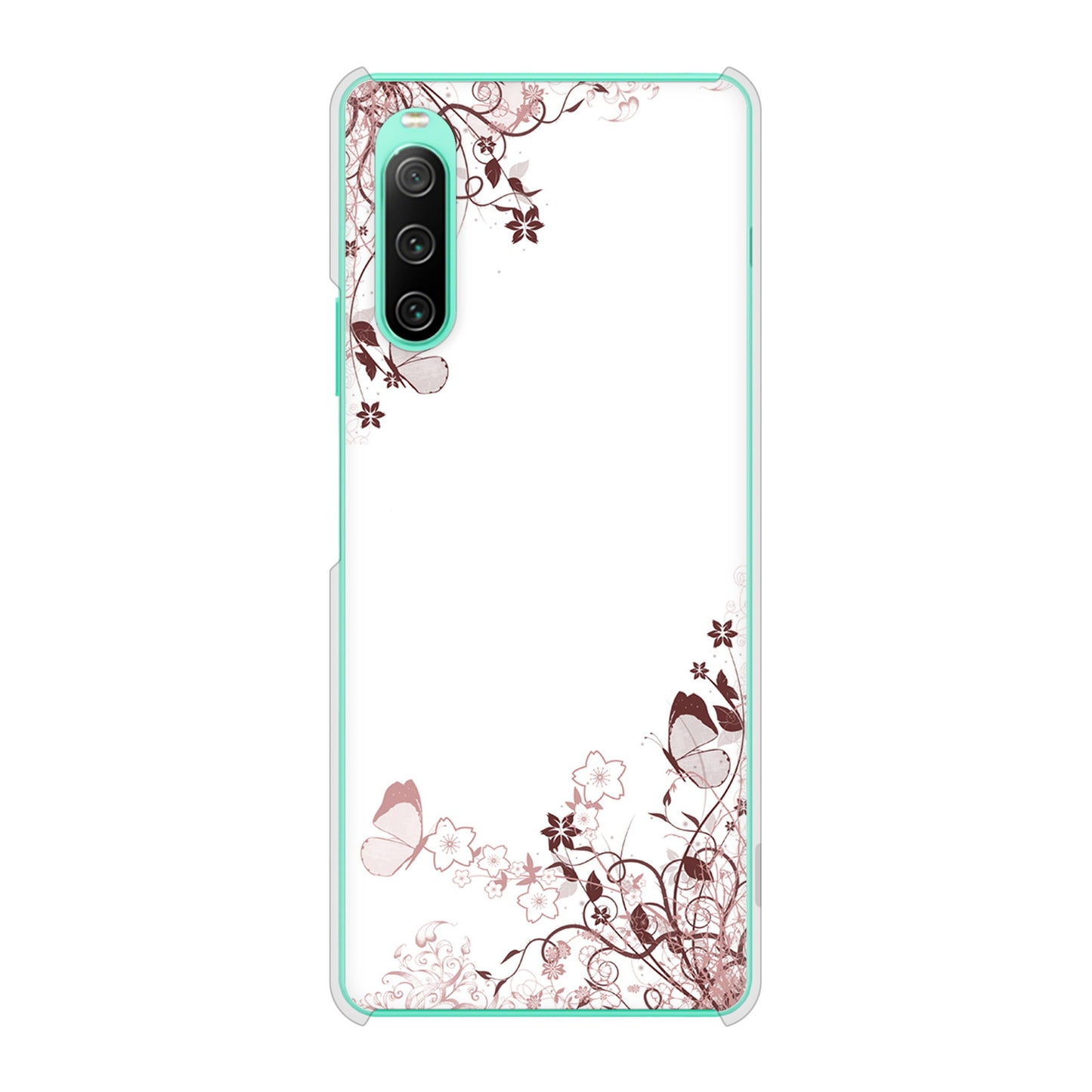 Xperia 10 IV SO-52C docomo 高画質仕上げ 背面印刷 ハードケース バタフライ