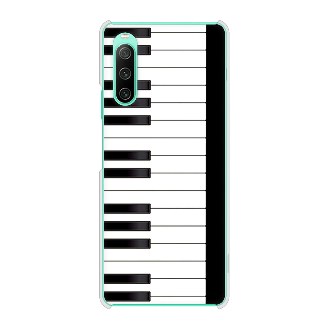 Xperia 10 IV SO-52C docomo 高画質仕上げ 背面印刷 ハードケース ピアノ