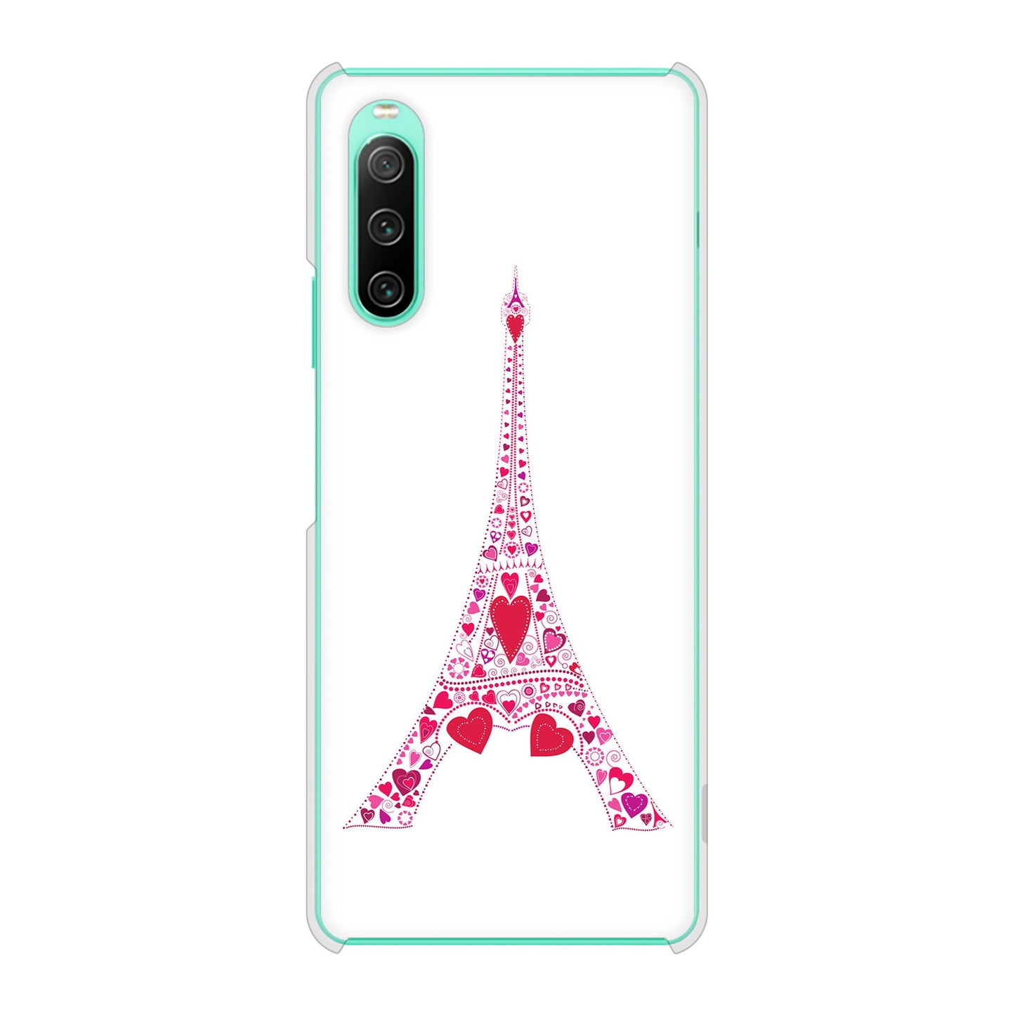 Xperia 10 IV SO-52C docomo 高画質仕上げ 背面印刷 ハードケース LOVE フランス