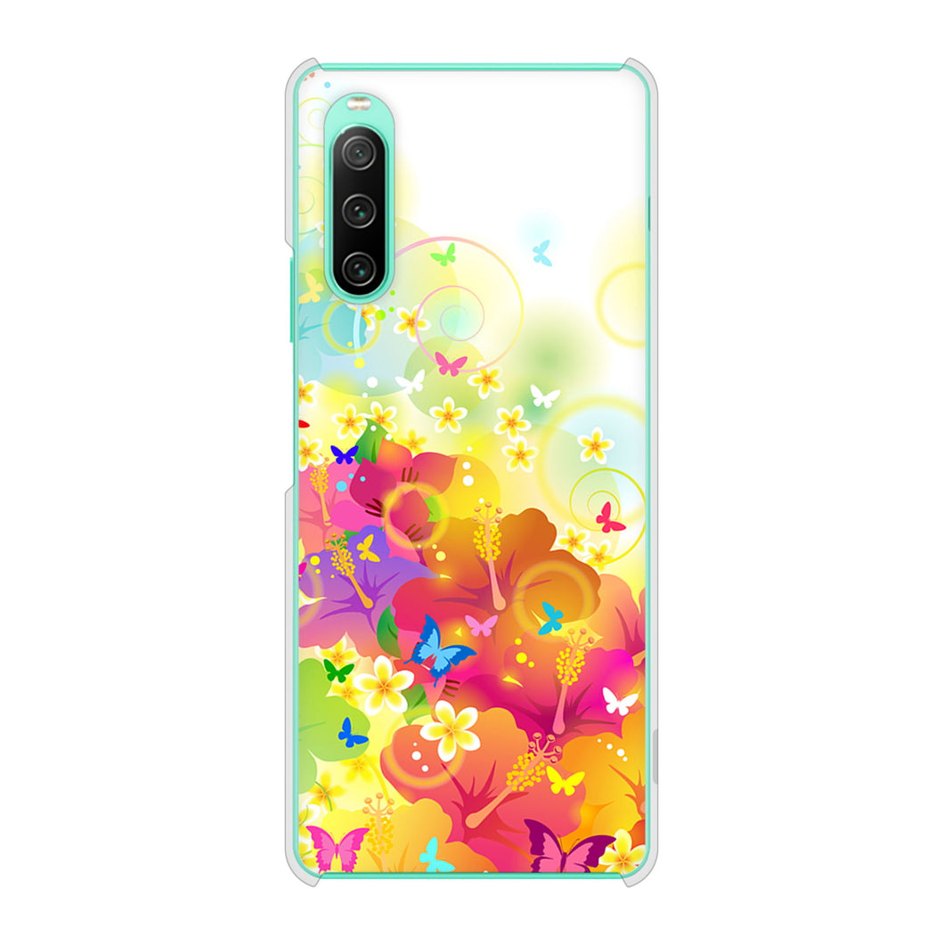 Xperia 10 IV SO-52C docomo 高画質仕上げ 背面印刷 ハードケース バタフライ