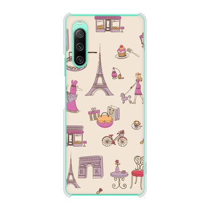 Xperia 10 IV SO-52C docomo 高画質仕上げ 背面印刷 ハードケース LOVE フランス