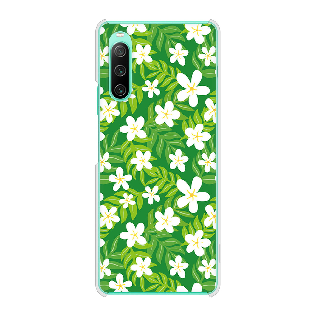 Xperia 10 IV SO-52C docomo 高画質仕上げ 背面印刷 ハードケース 【760 ジャスミンの花畑】