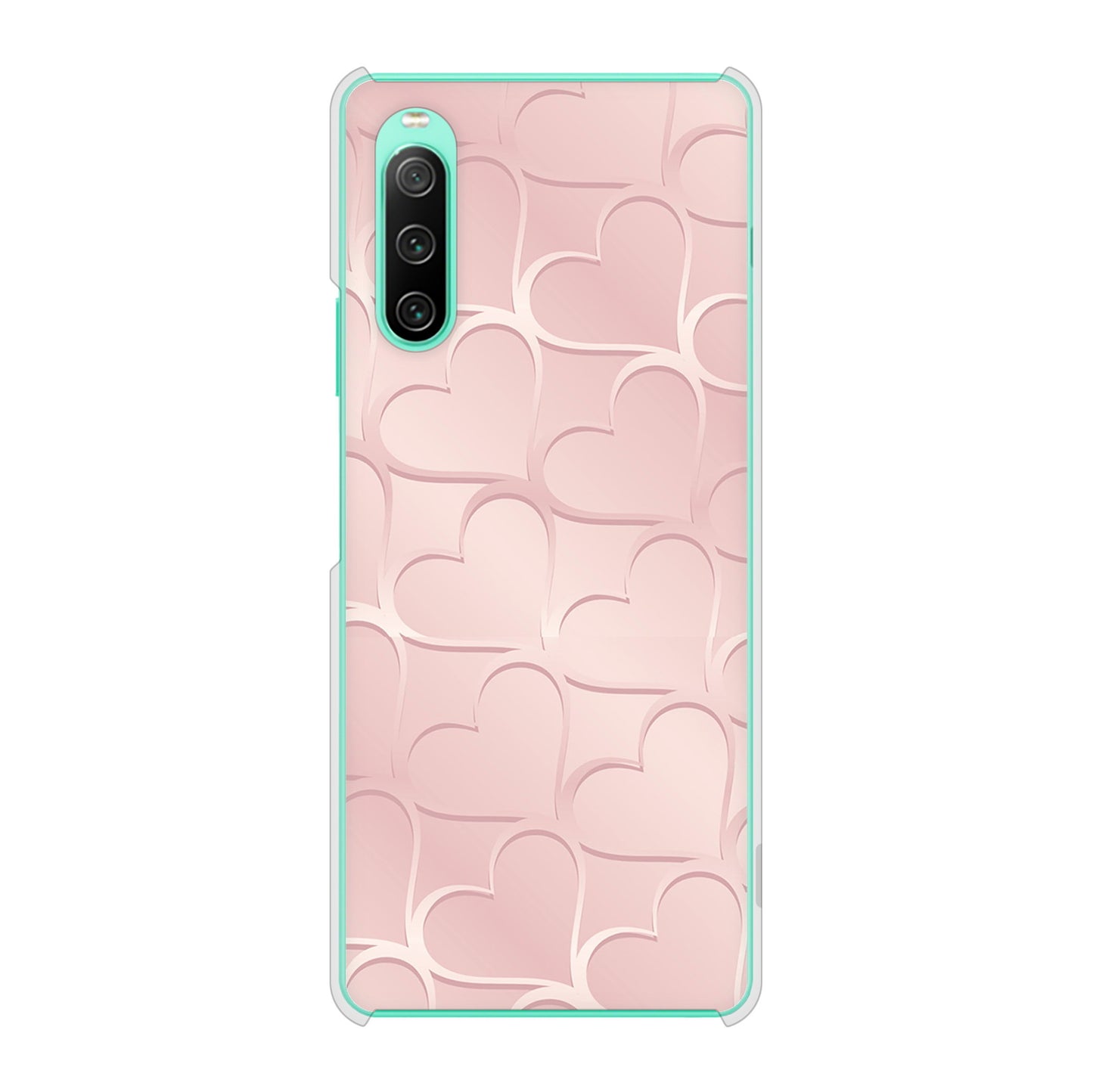 Xperia 10 IV SO-52C docomo 高画質仕上げ 背面印刷 ハードケース かくれハート