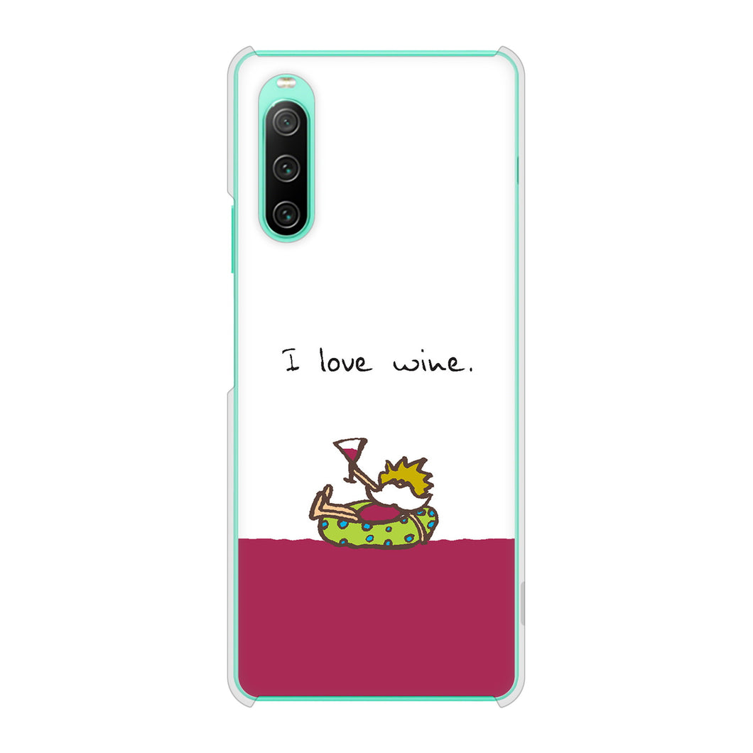 Xperia 10 IV SO-52C docomo 高画質仕上げ 背面印刷 ハードケース 【IA811 ワインの神様】