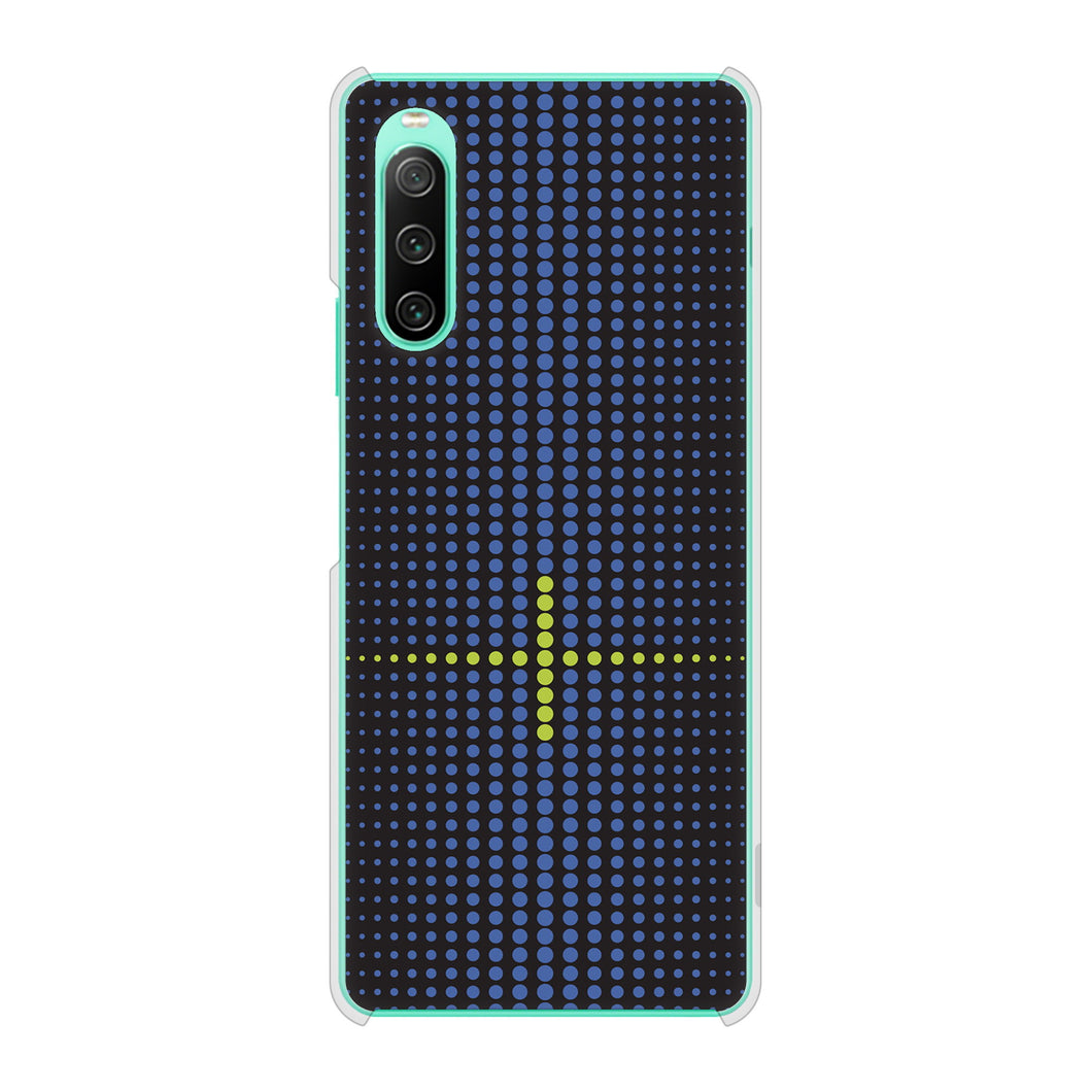 Xperia 10 IV SO-52C docomo 高画質仕上げ 背面印刷 ハードケース 【IB907 グラデーションドット】
