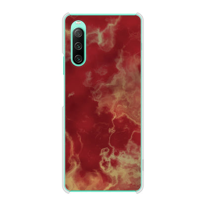 Xperia 10 IV SO-52C docomo 高画質仕上げ 背面印刷 ハードケース 大理石BK