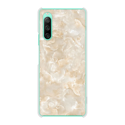 Xperia 10 IV SO-52C docomo 高画質仕上げ 背面印刷 ハードケース 大理石BK