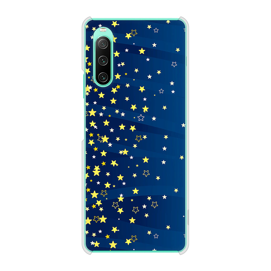 Xperia 10 IV SO-52C docomo 高画質仕上げ 背面印刷 ハードケース 【VA842 満天の星空】
