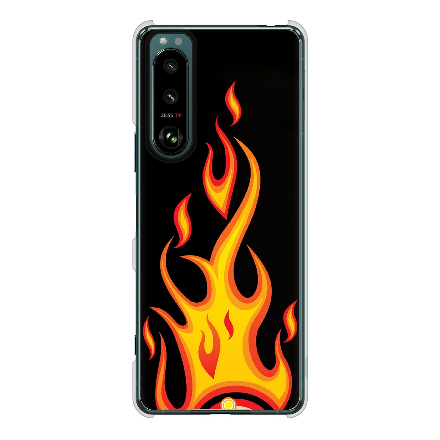 Xperia 5 III SO-53B docomo 高画質仕上げ 背面印刷 ハードケース 【010 ファイヤー】