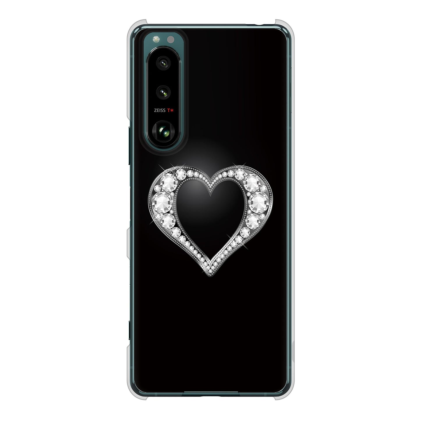 Xperia 5 III SO-53B docomo 高画質仕上げ 背面印刷 ハードケース きらめきハート