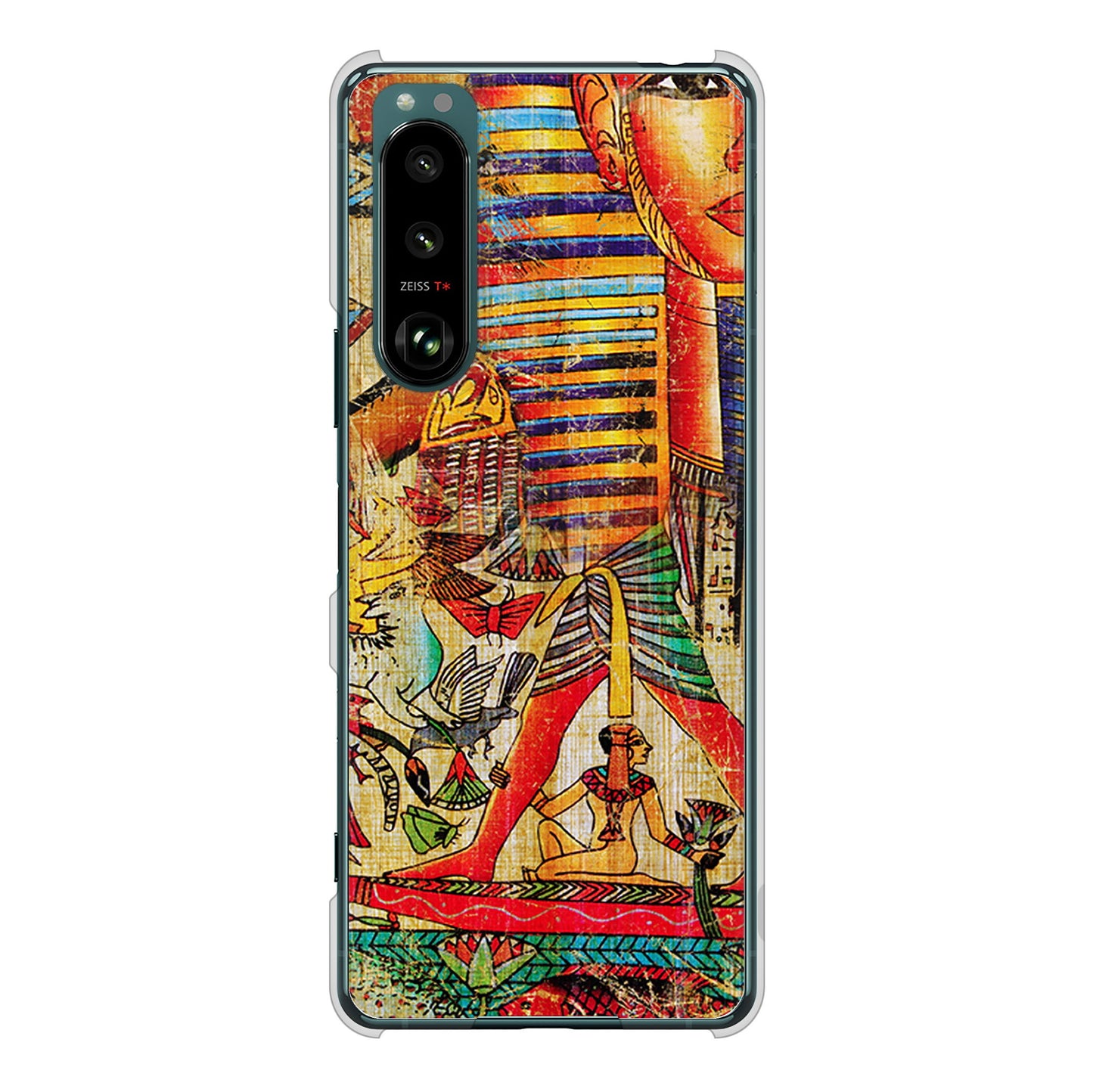 Xperia 5 III SO-53B docomo 高画質仕上げ 背面印刷 ハードケース 【329 ナイル ツタンカーメン】