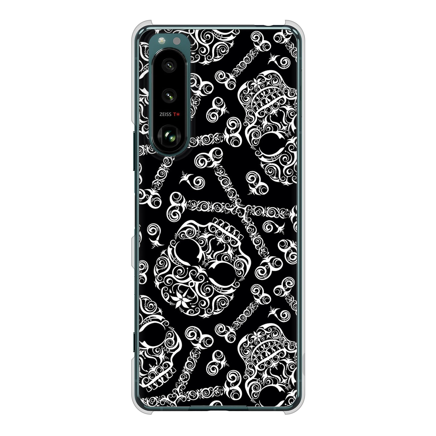 Xperia 5 III SO-53B docomo 高画質仕上げ 背面印刷 ハードケース 【363 ドクロの刺青】