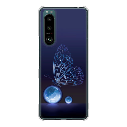 Xperia 5 III SO-53B docomo 高画質仕上げ 背面印刷 ハードケース バタフライ