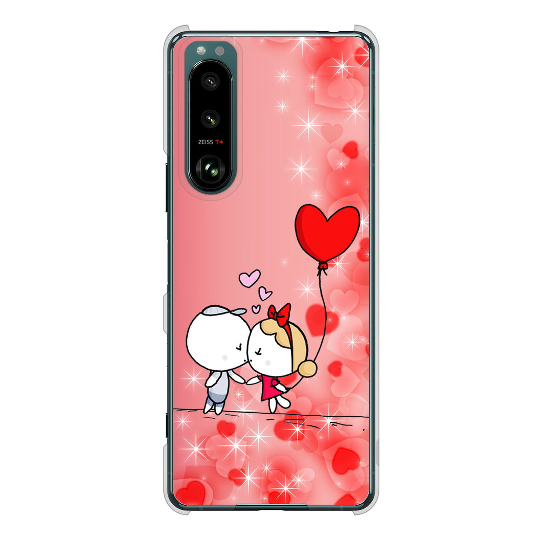 Xperia 5 III SO-53B docomo 高画質仕上げ 背面印刷 ハードケース カップル