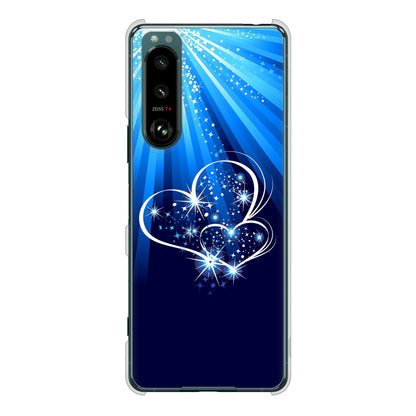 Xperia 5 III SO-53B docomo 高画質仕上げ 背面印刷 ハードケース きらめきハート