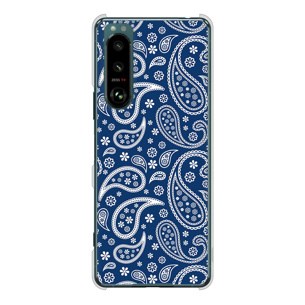 Xperia 5 III SO-53B docomo 高画質仕上げ 背面印刷 ハードケース ペイズリー