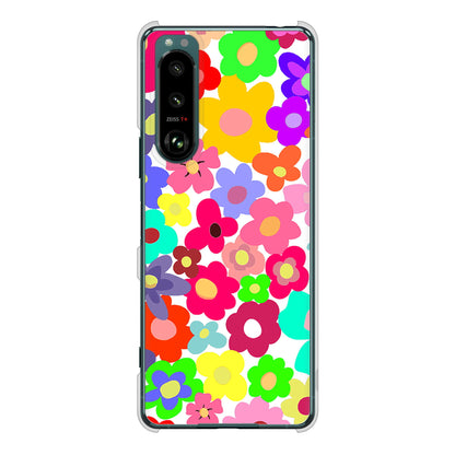 Xperia 5 III SO-53B docomo 高画質仕上げ 背面印刷 ハードケース ルーズフラワー