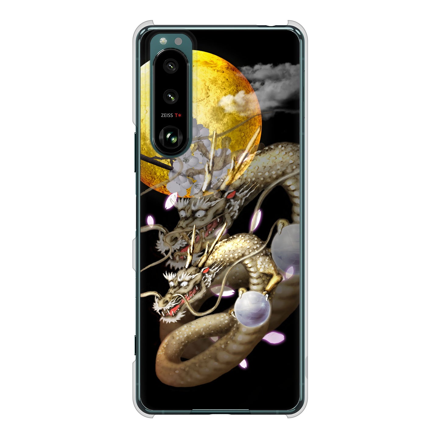 Xperia 5 III SO-53B docomo 高画質仕上げ 背面印刷 ハードケース 龍