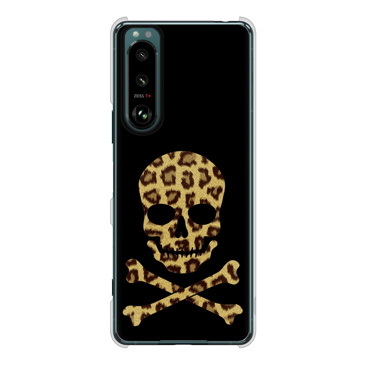 Xperia 5 III SO-53B docomo 高画質仕上げ 背面印刷 ハードケース ドクロフレーム