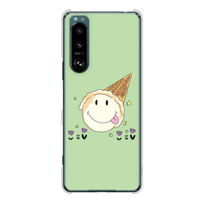 Xperia 5 III SO-53B docomo 高画質仕上げ 背面印刷 ハードケース スイーツイラスト