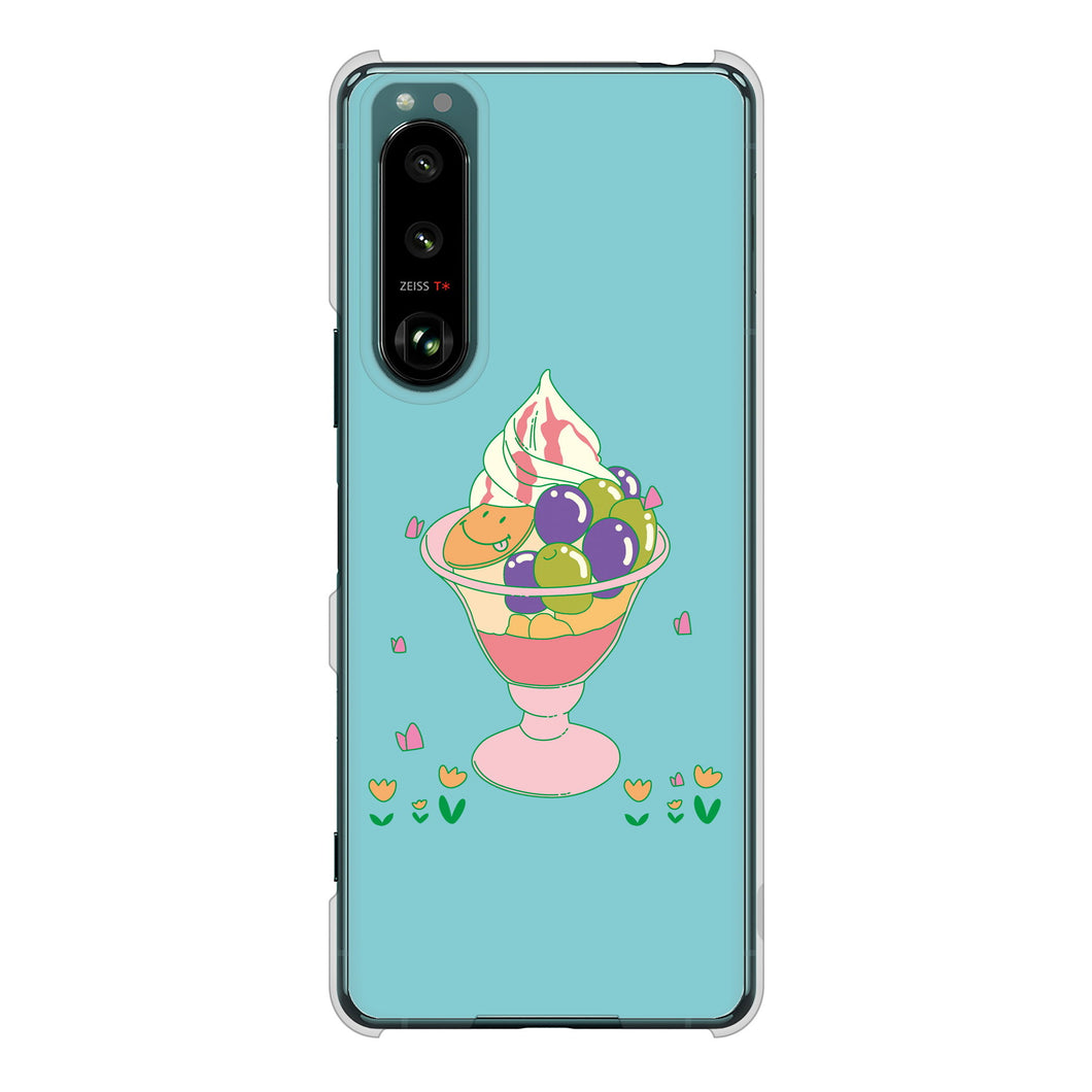 Xperia 5 III SO-53B docomo 高画質仕上げ 背面印刷 ハードケース スイーツイラスト