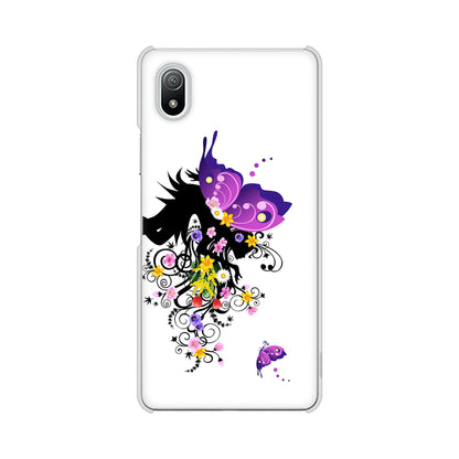 Xperia Ace III SO-53C docomo 高画質仕上げ 背面印刷 ハードケース バタフライ